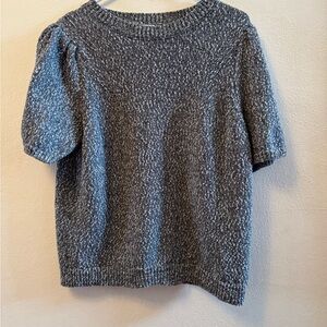 Universal Thread Gray Marled Short-Sleeve Knit Top Heavy size XXL